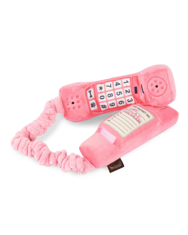 80s Classic Corded Phone Squeaky Dog Toy - Image 4