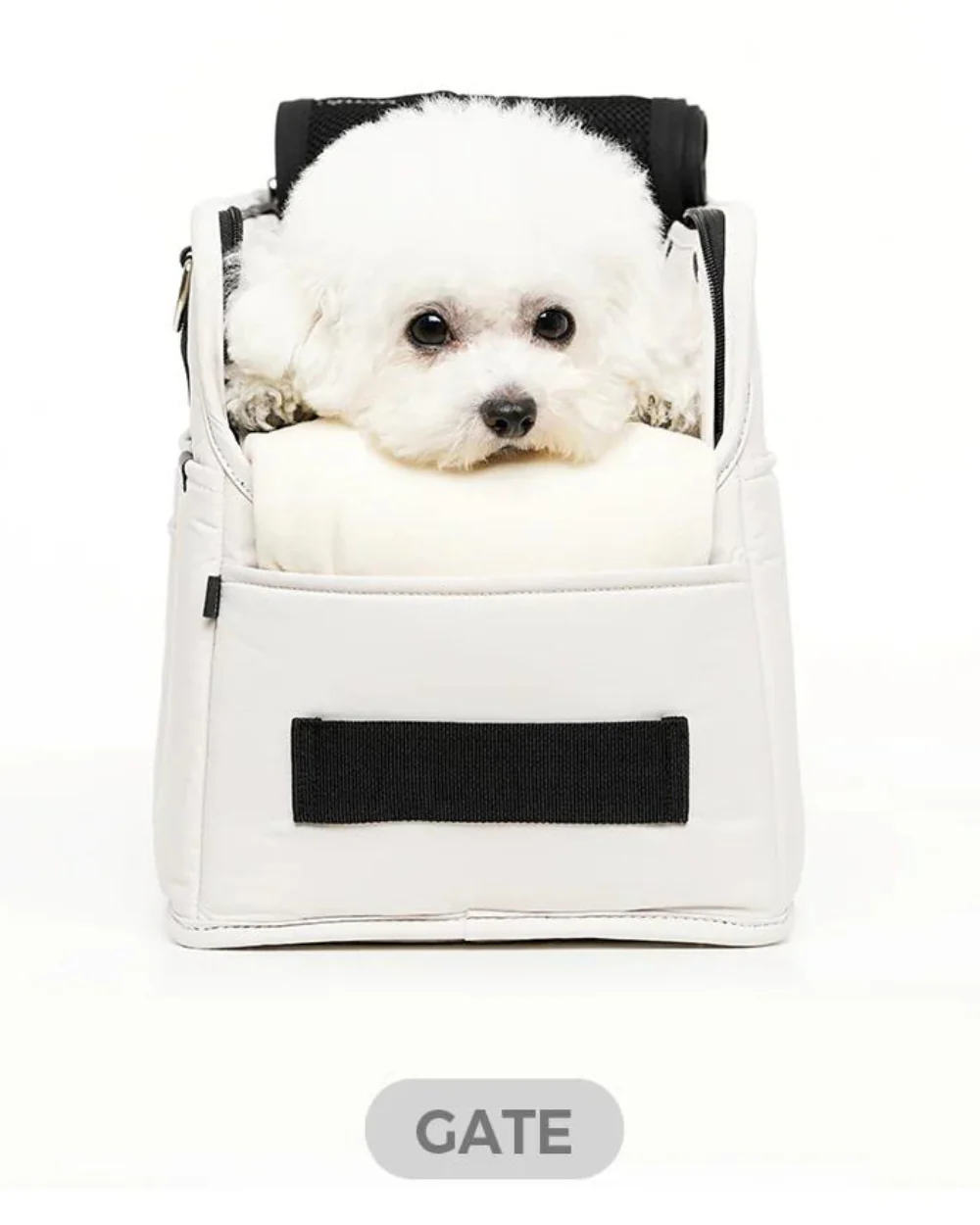 Adjustable Strap Dog Carrier Bag in Black (FINAL SALE) - Image 5