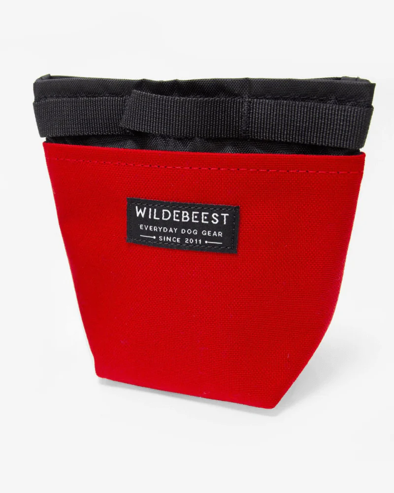 Alamo Dog Treat Pouch in Red