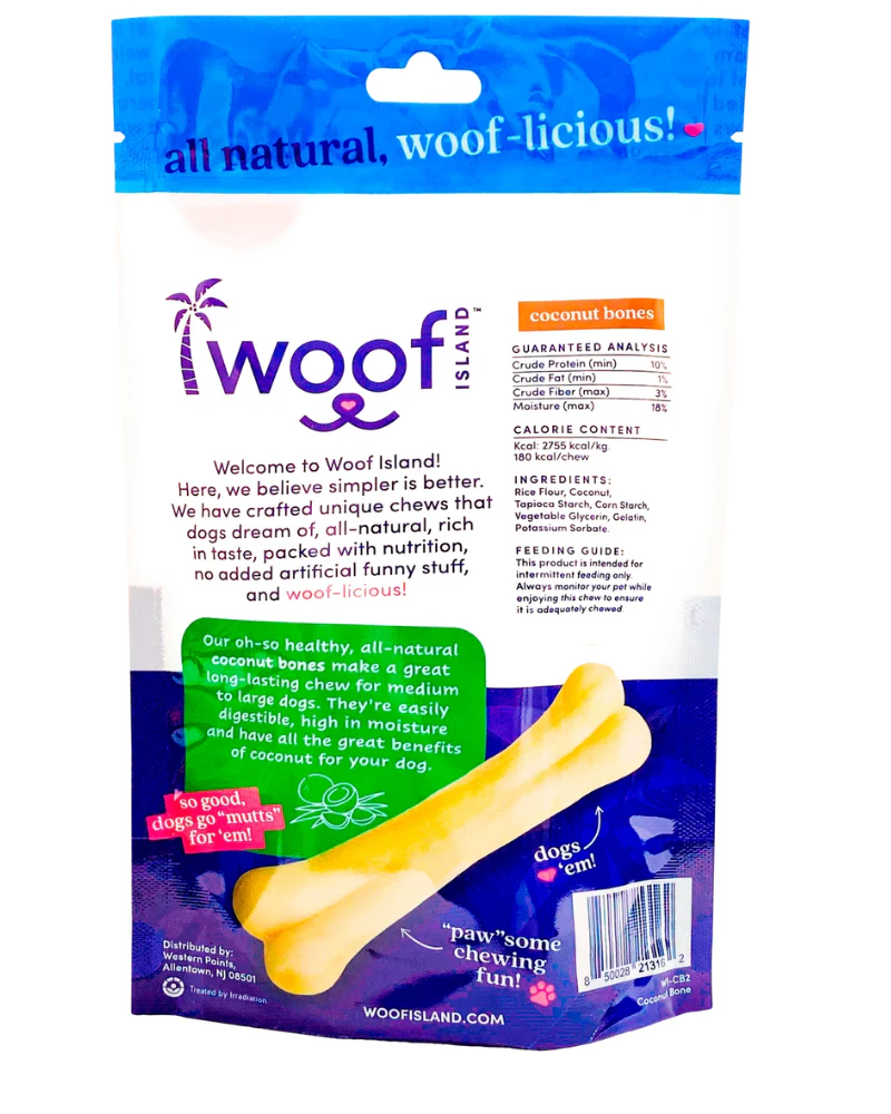 All Natural Coconut Dog Bone Treat (2-Pack) - Image 4