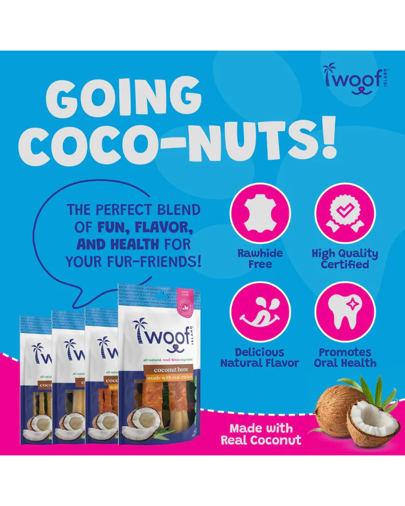 All Natural Coconut Dog Bone Treat (2-Pack) - Image 6