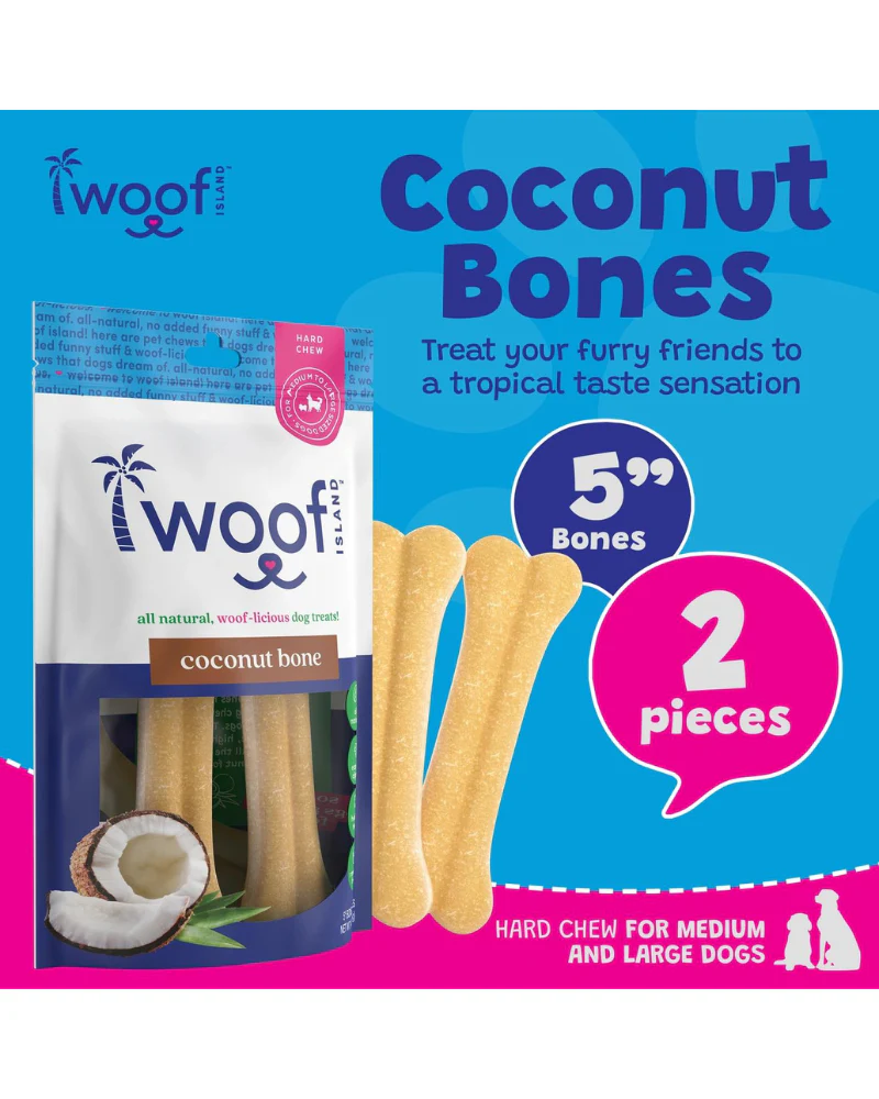 All Natural Coconut Dog Bone Treat (2-Pack) - Image 7