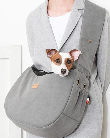 Half Sling Crossbody Bag in Cozy Grey