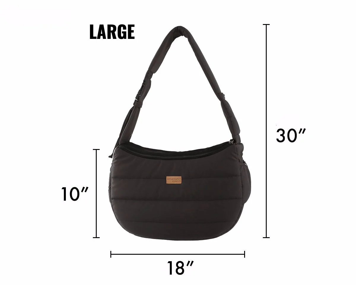 Half Sling Crossbody Bag in Cozy Grey - Image 15