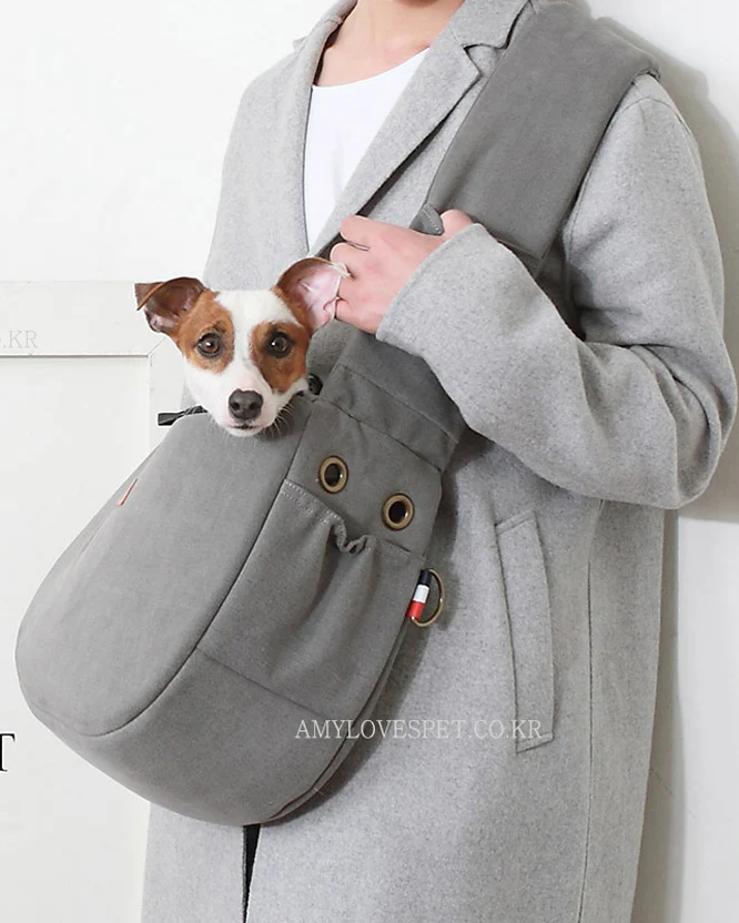 Half Sling Crossbody Bag in Cozy Grey - Image 2