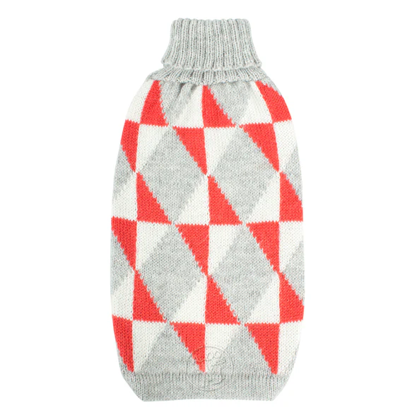 ALQO WASI | Coral Argyle Sweater - Image 2