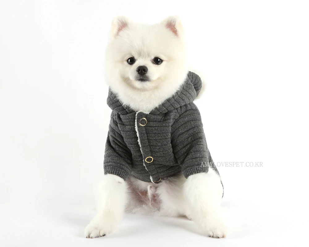 AMY LOVES PET | Bunny Hoodie in Grey - Image 6