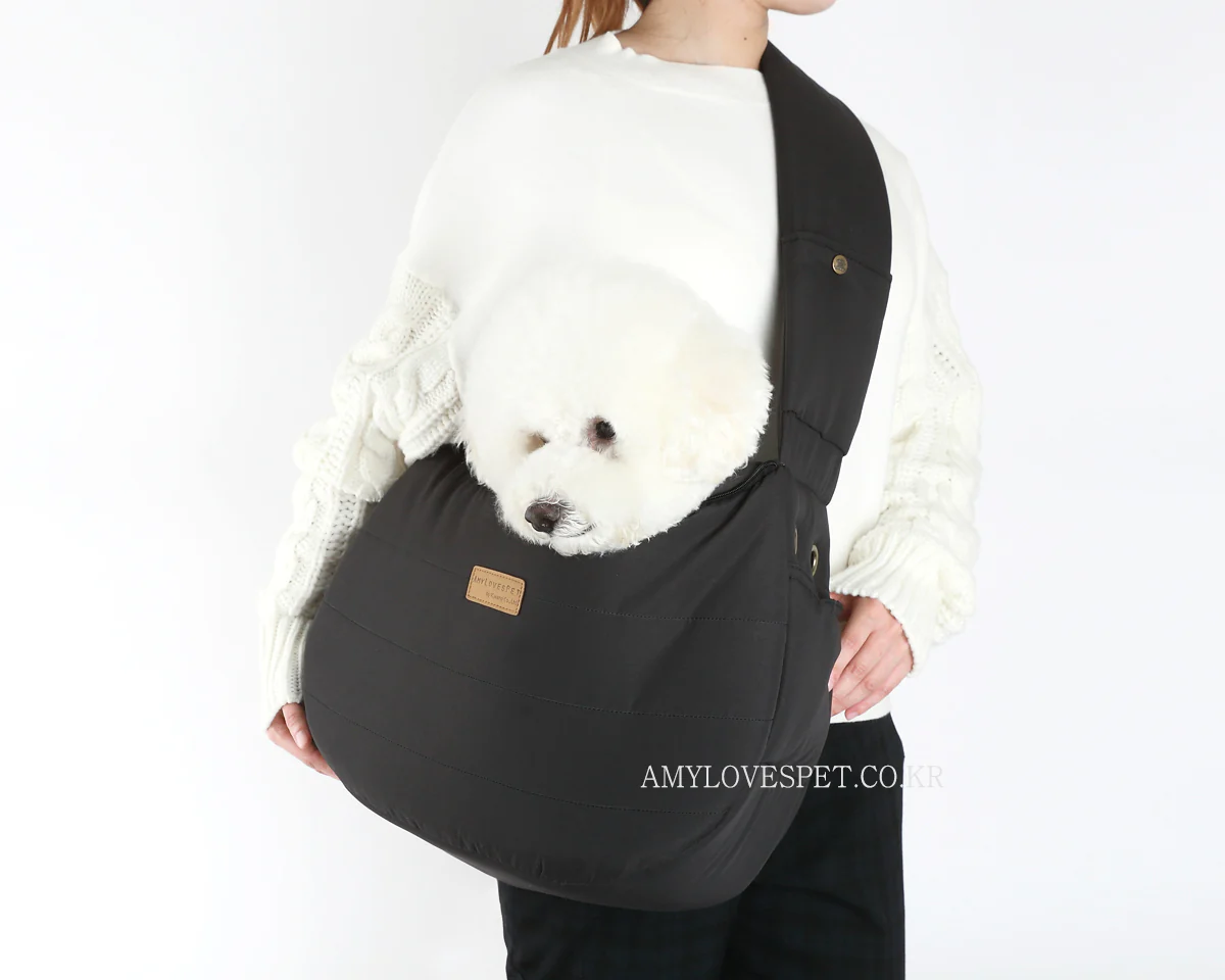 ALP | Half Sling Crossbody Bag in Charcoal - Image 2