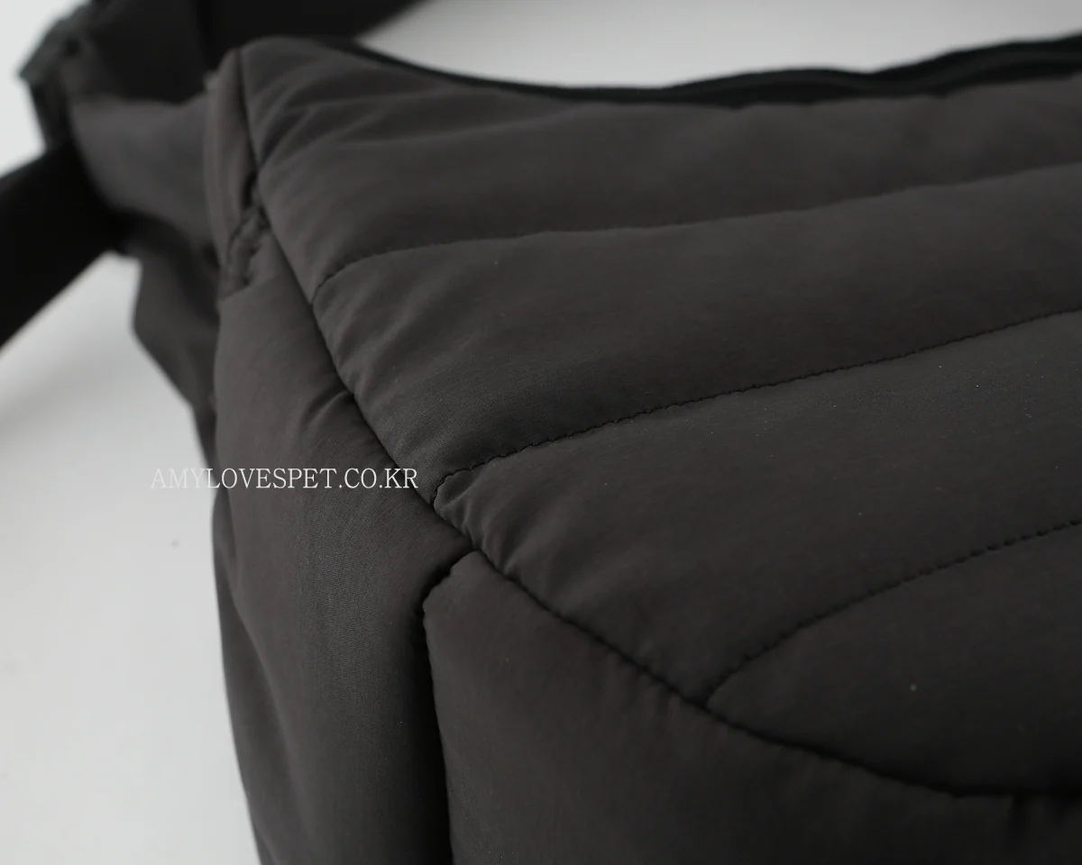 ALP | Half Sling Crossbody Bag in Charcoal - Image 8