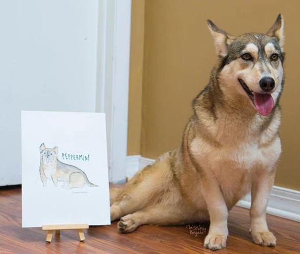 Custom Watercolor Pet Portrait (9" x 9") - Image 7