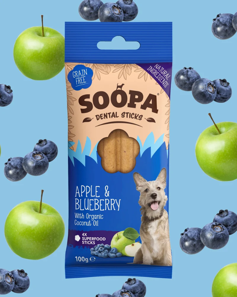 Apple & Blueberry Dental Dog Sticks