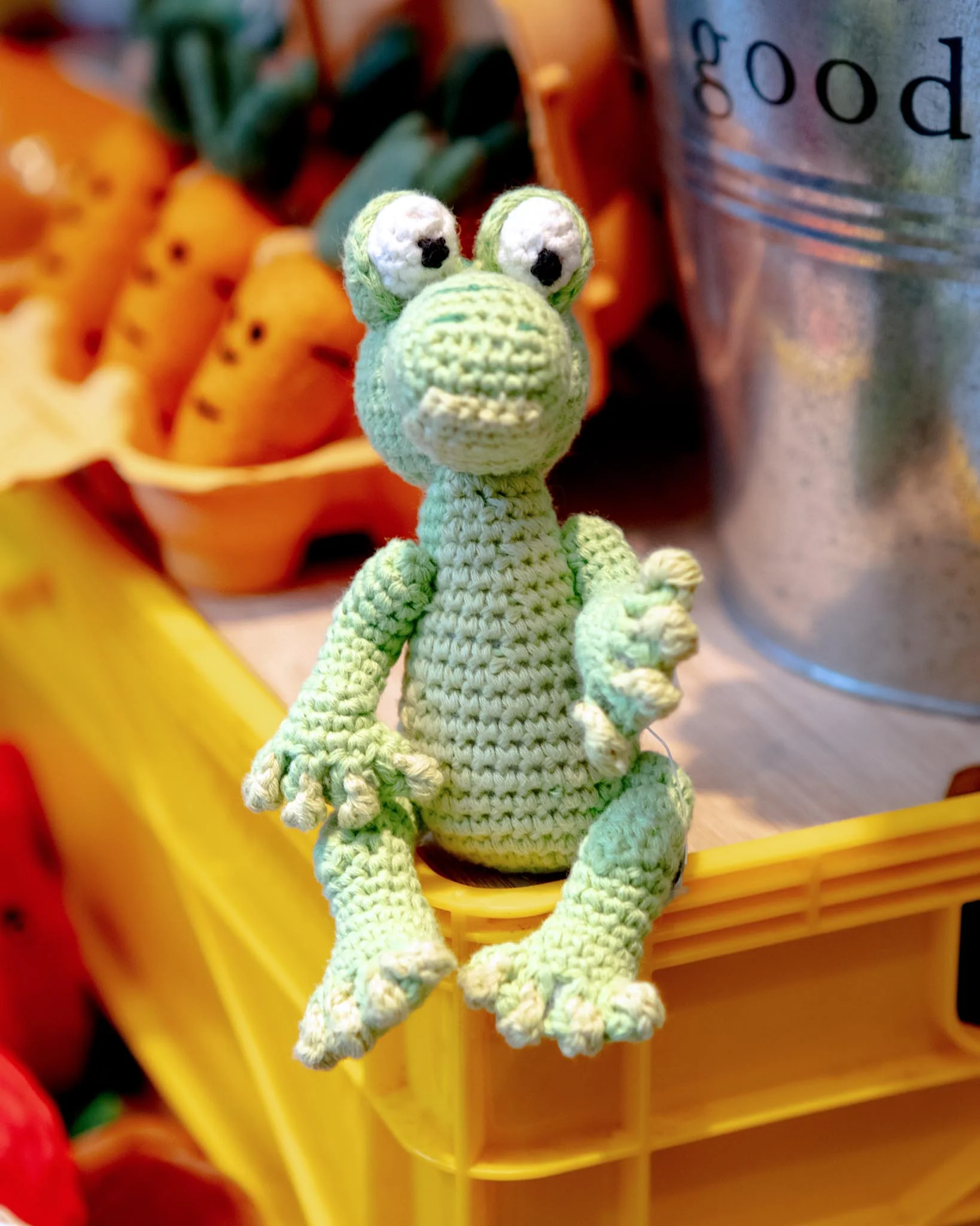 Art the Alligator Squeaky Knit Dog Toy (FINAL SALE)