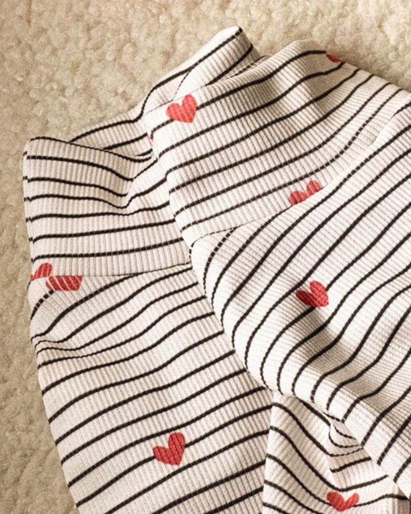 Aveline Striped Heart Dog Pullover - Image 7