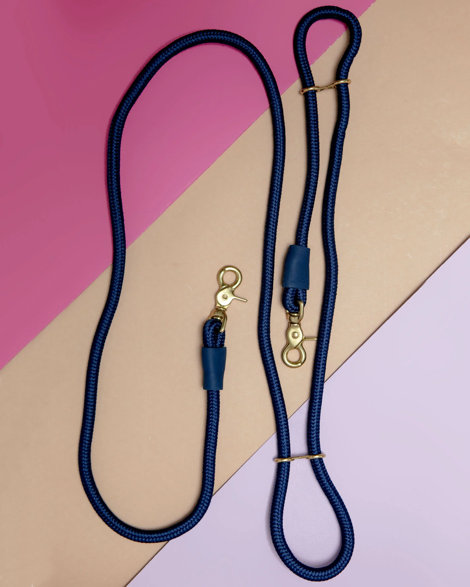 Infinity Dog Leash in Navy