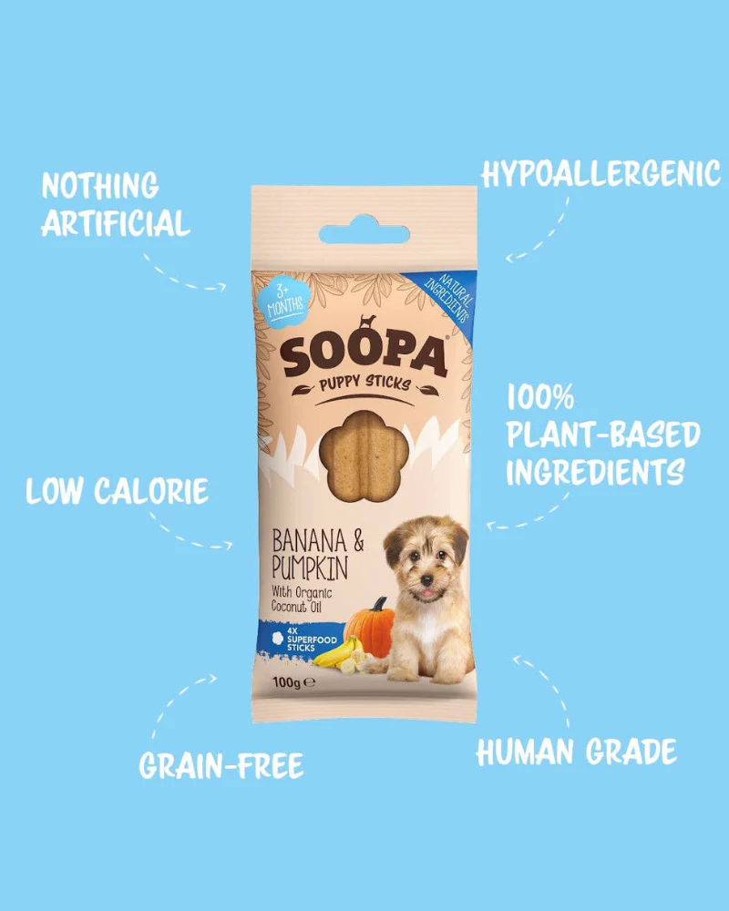 Banana & Pumpkin Dental Dog Sticks (For Puppies) - Image 3