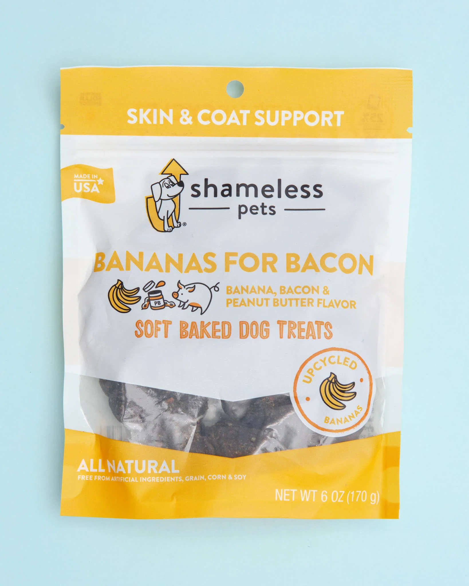 Bananas for Bacon Soft Baked Upcycled Dog Treats