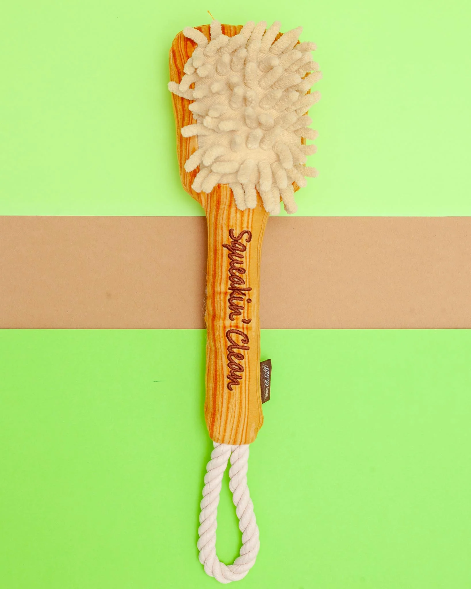 Bark n' Bristles Squeaky Plush Dog Toy