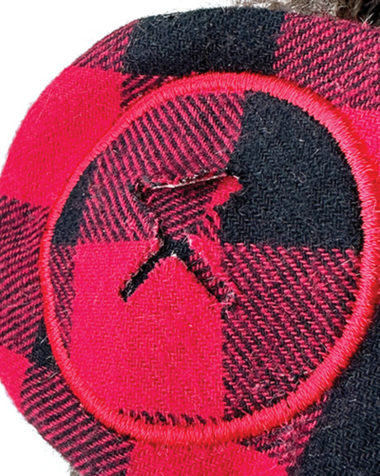 Buffalo Plaid Beaver Plush Squeaky Dog Toy - Image 3