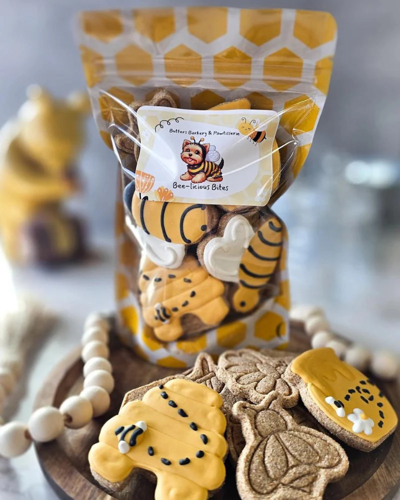 Bee-Licious Peanut Butter Dog Treats
