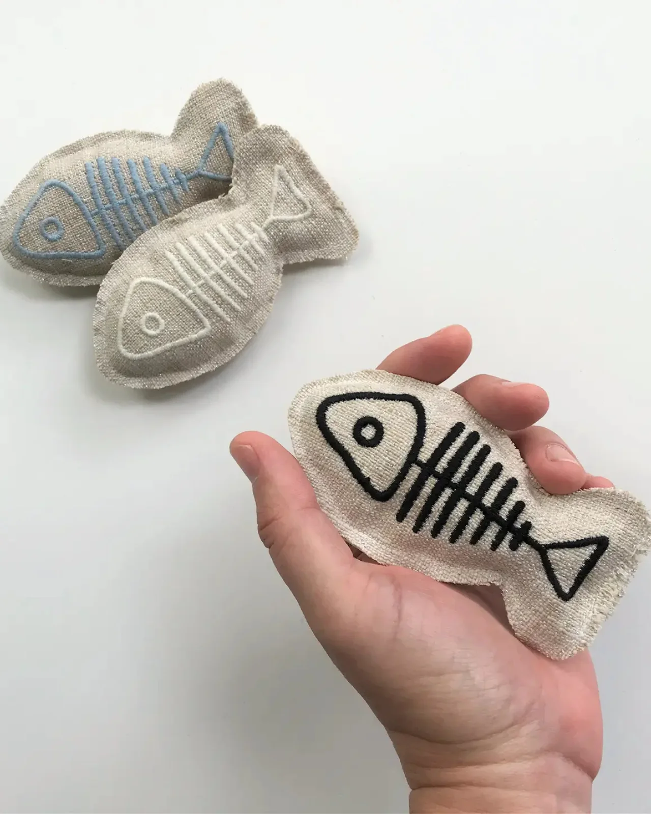 Beige Fish Catnip Toy - Image 2