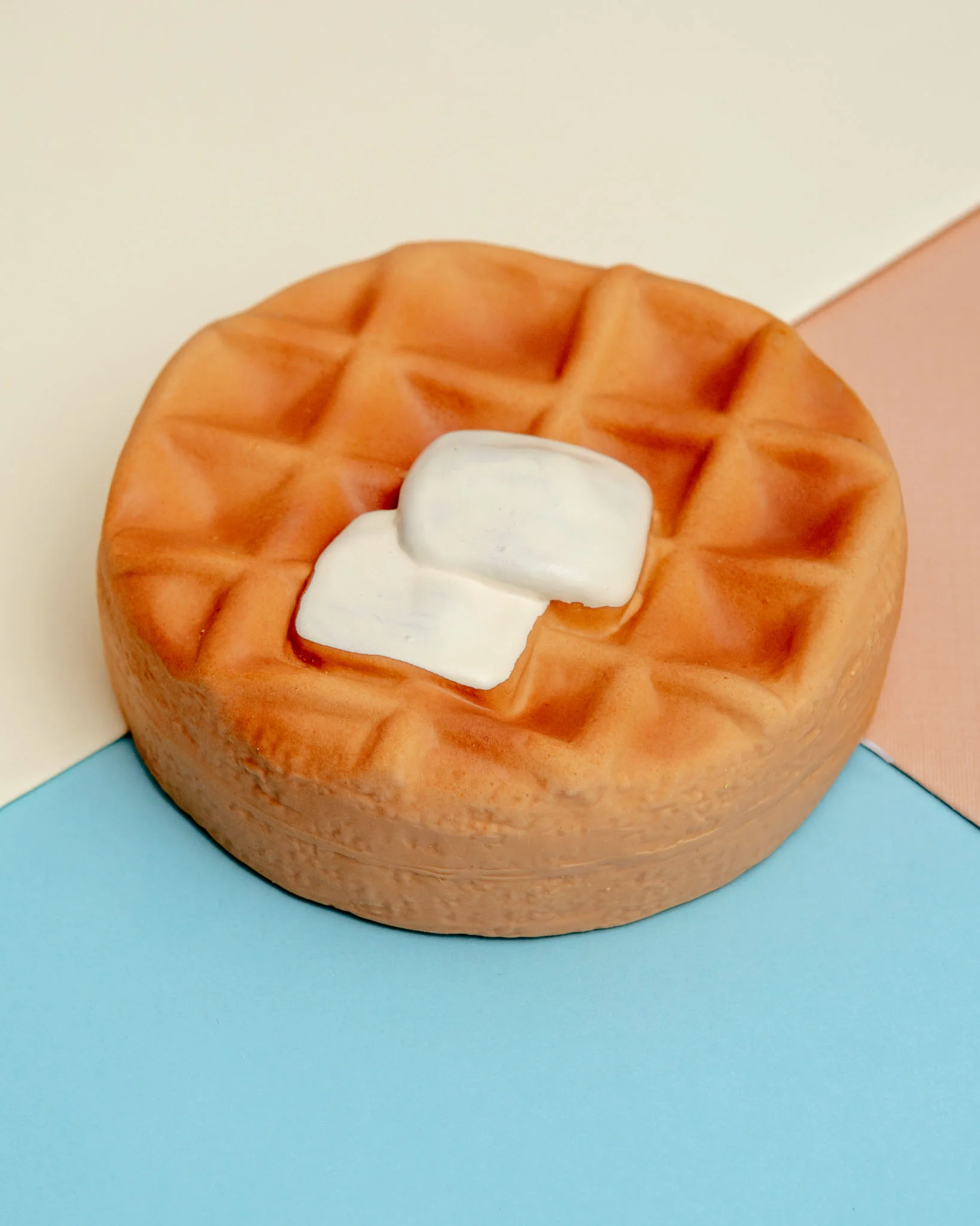 Belgian Waffle Latex Squeaky Dog Toy - Image 2