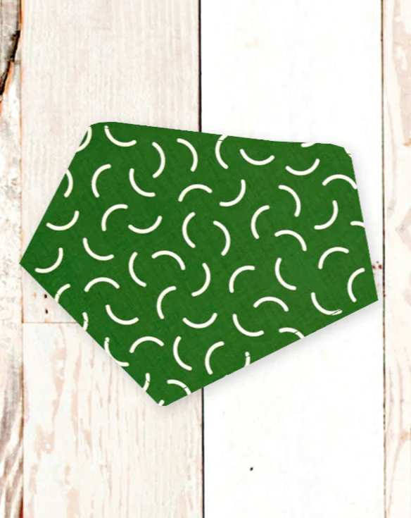 Dog Bandana in Green Pop Print (Made in the USA) << CLEARANCE >> - Image 3