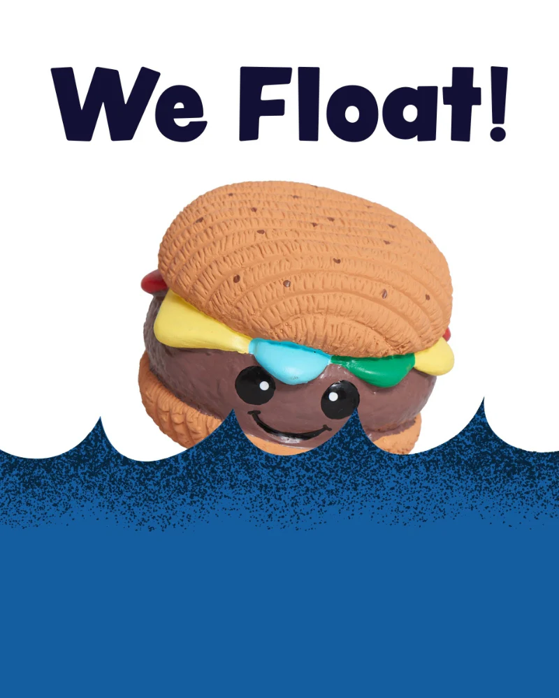 Big Buns Hamburger Latex Dog Ball Toy - Image 3