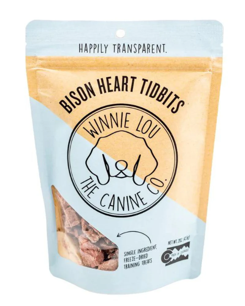 Bison Heart Tidbits Freeze-Dried Dog Treats - Image 3