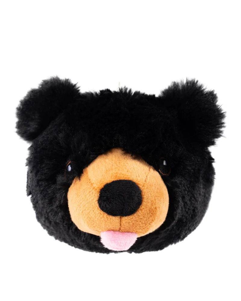Black Bear 2-in-1 Fetch Ball Dog Toy