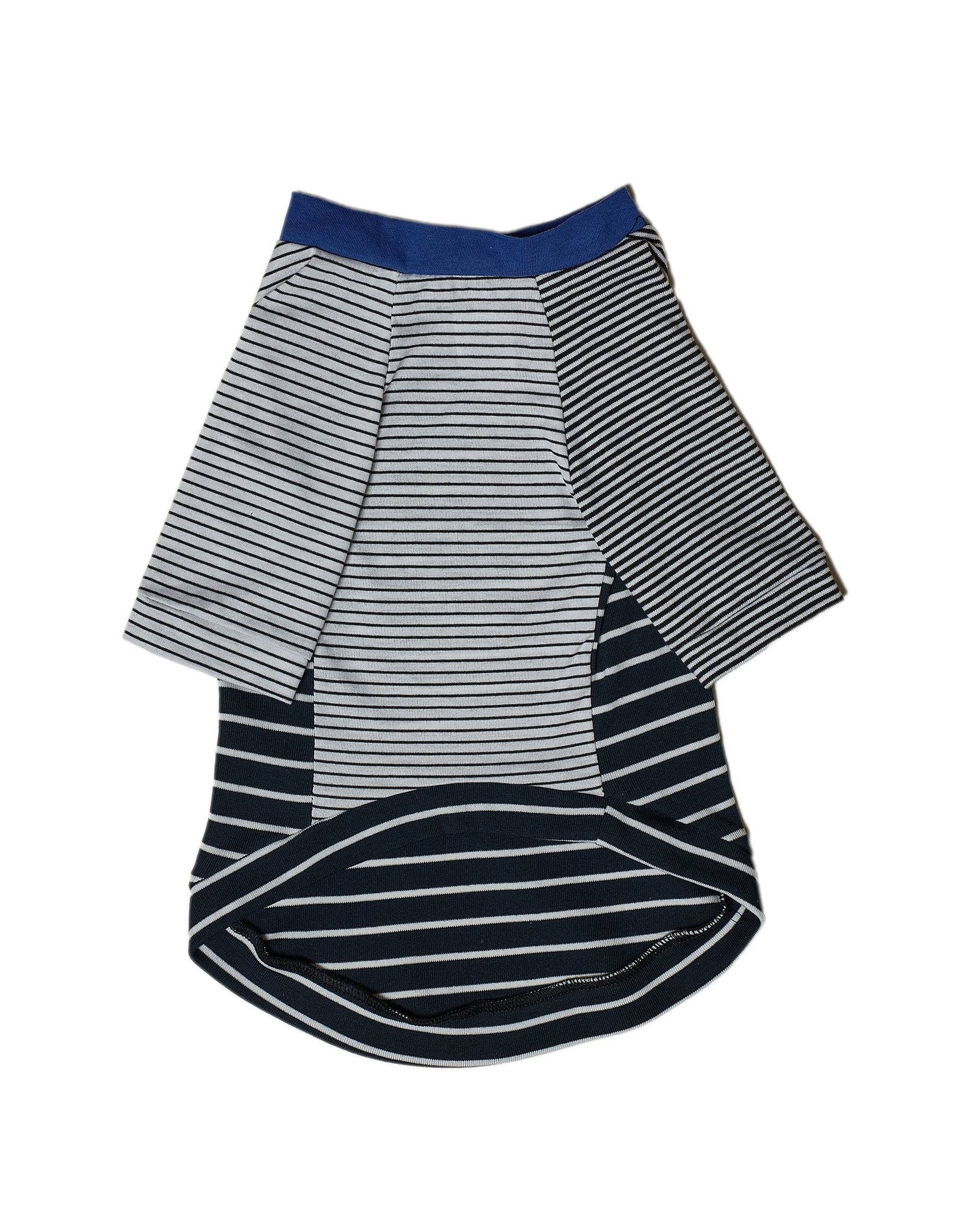 Black & White Crazy Striped Dog T-Shirt (Made in the USA) - Image 4