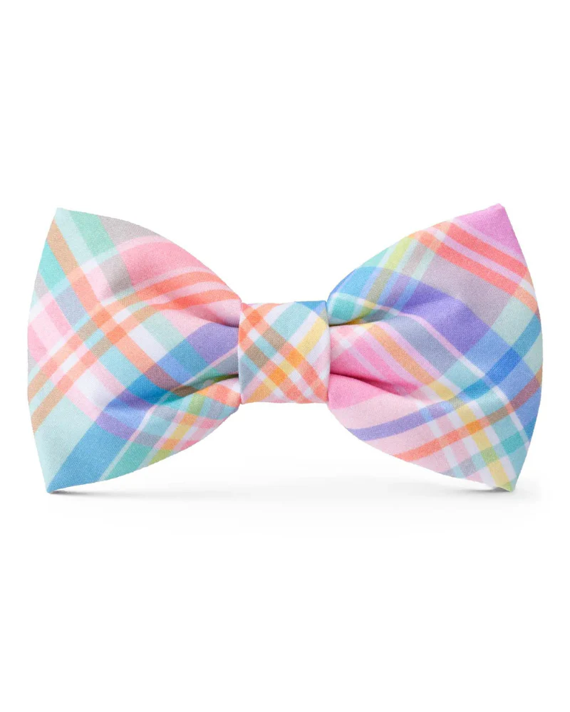 Blooming Plaid Dog Bow Tie (FINAL SALE) - Image 2