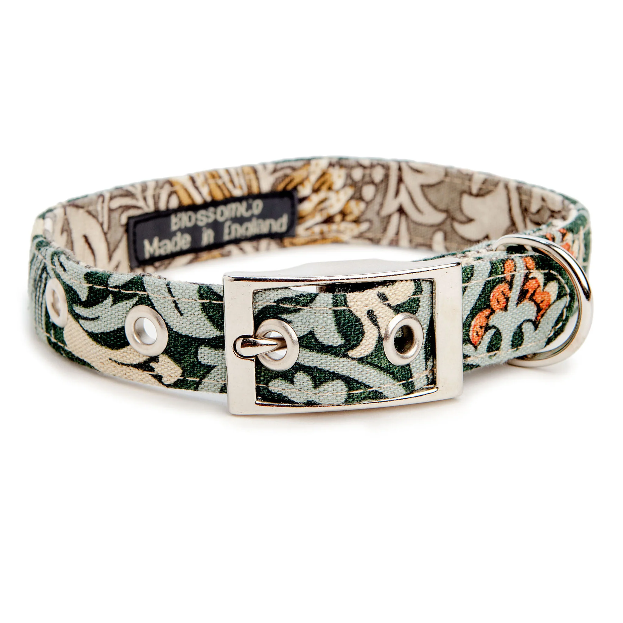 BLOSSOM CO. | Snakeshead William Morris Print Dog Collar