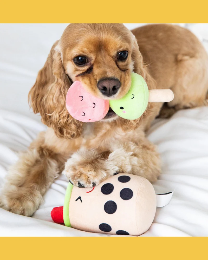 Boba Tea 2-Piece Dog Toy Set - Image 3