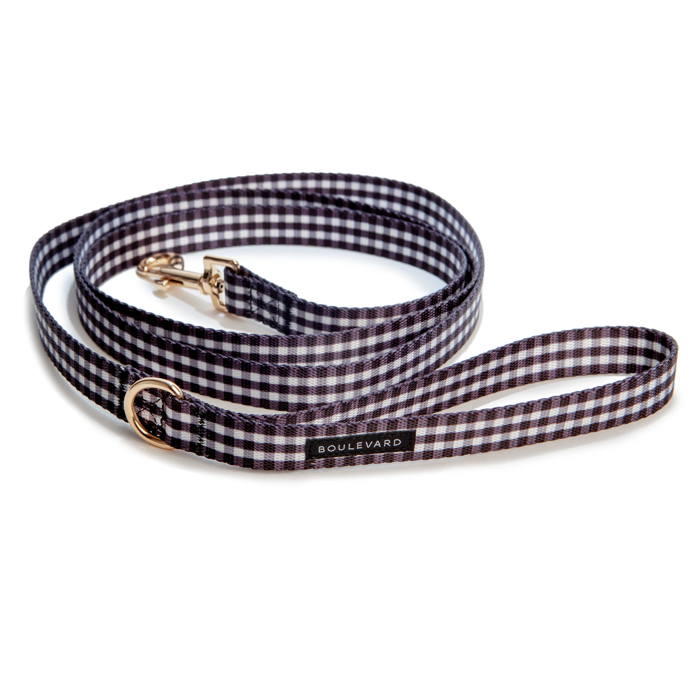 BOULEVARD | Gingham Lead in Black