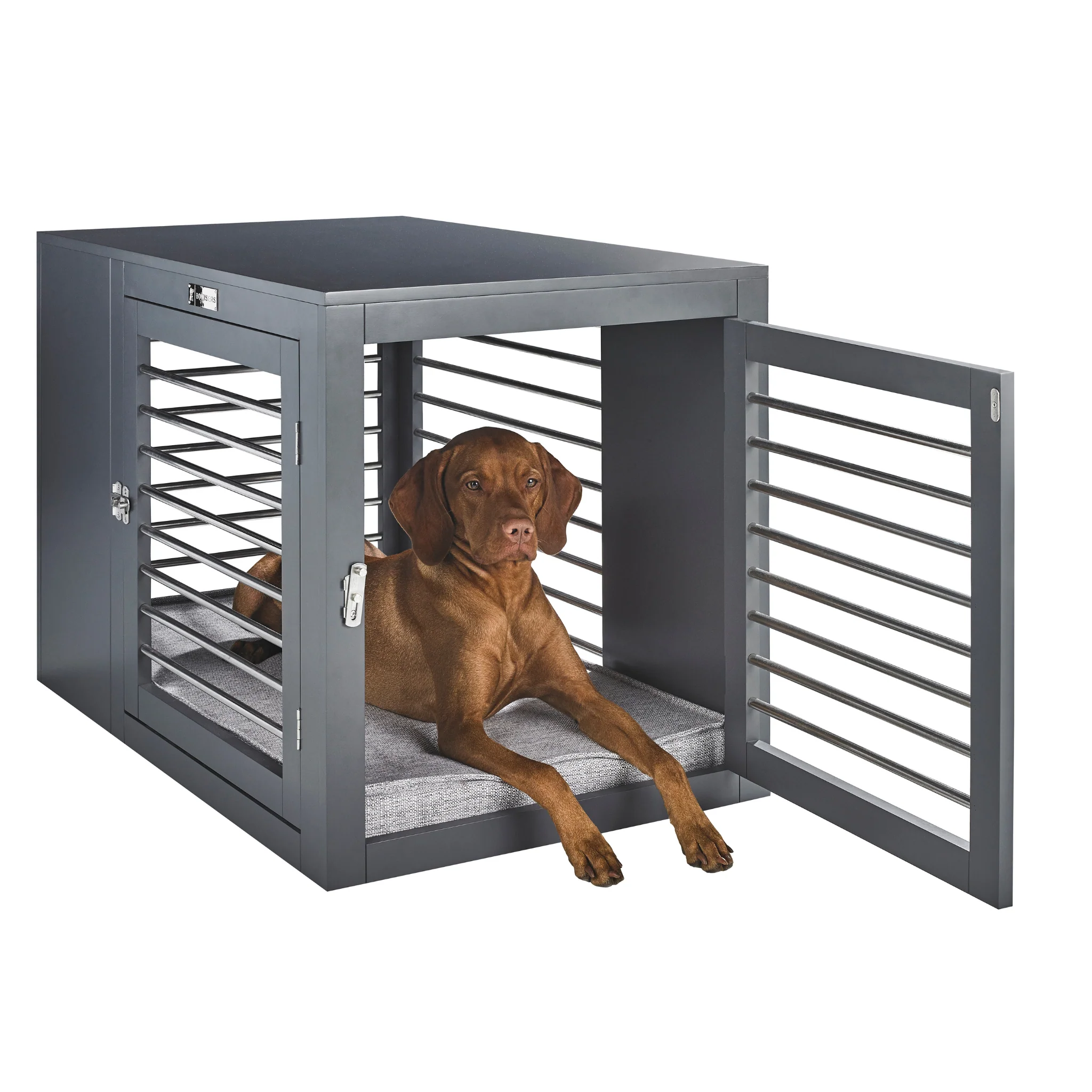 Moderno Dog Crate in Grey<br>(Direct Ship) - Image 2