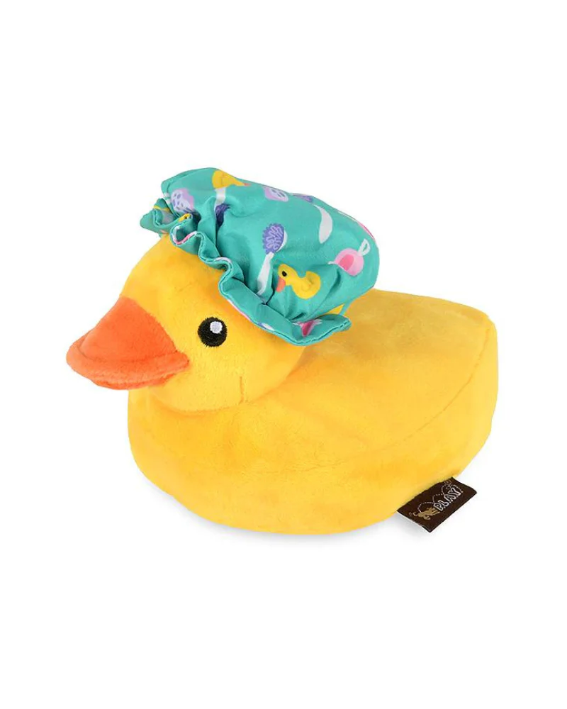 Bubbles the Duck Squeaky Plush Dog Toy - Image 2