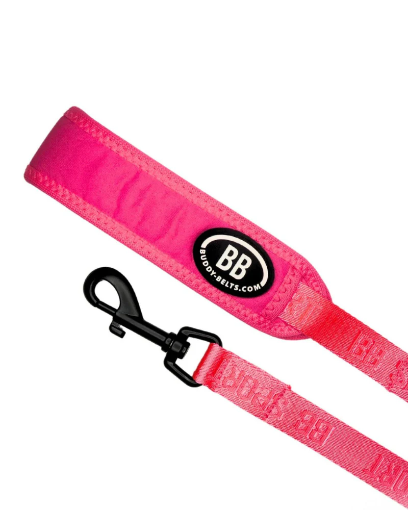 Buddy Belt Sport Leash in Neon Pink - Image 4