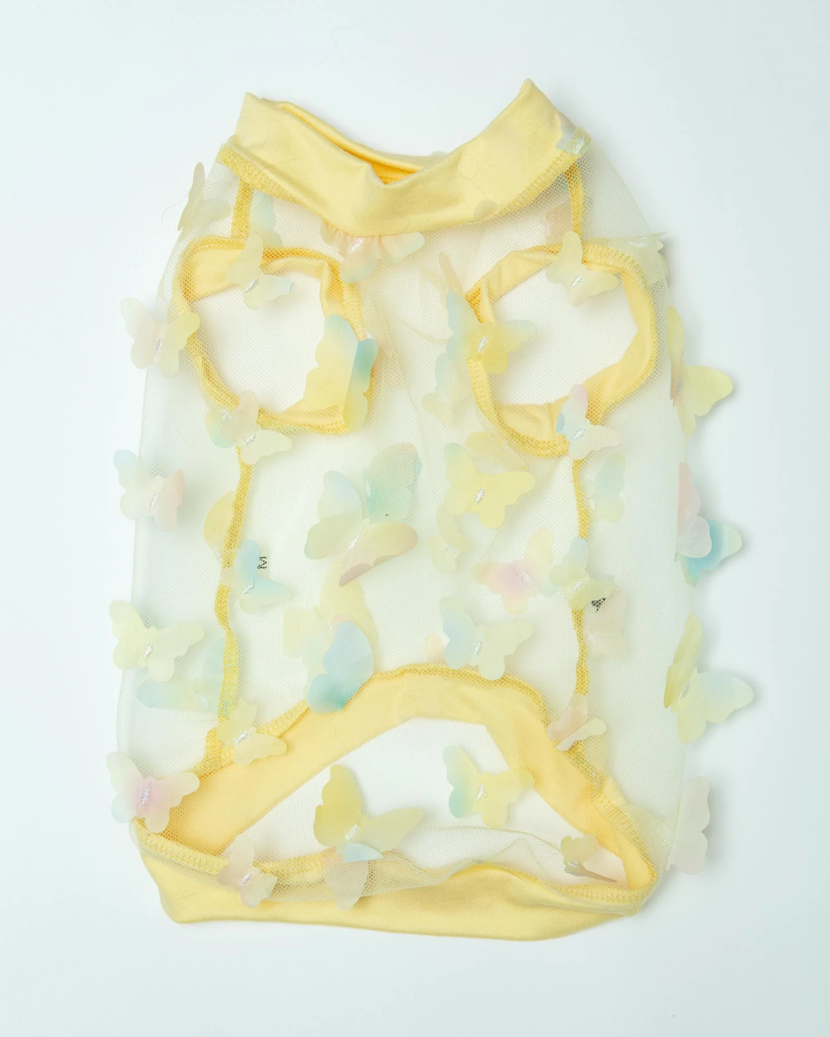 Butterfly Mesh Dog Shirt in Yellow Ombre (Made in the USA) - Image 4