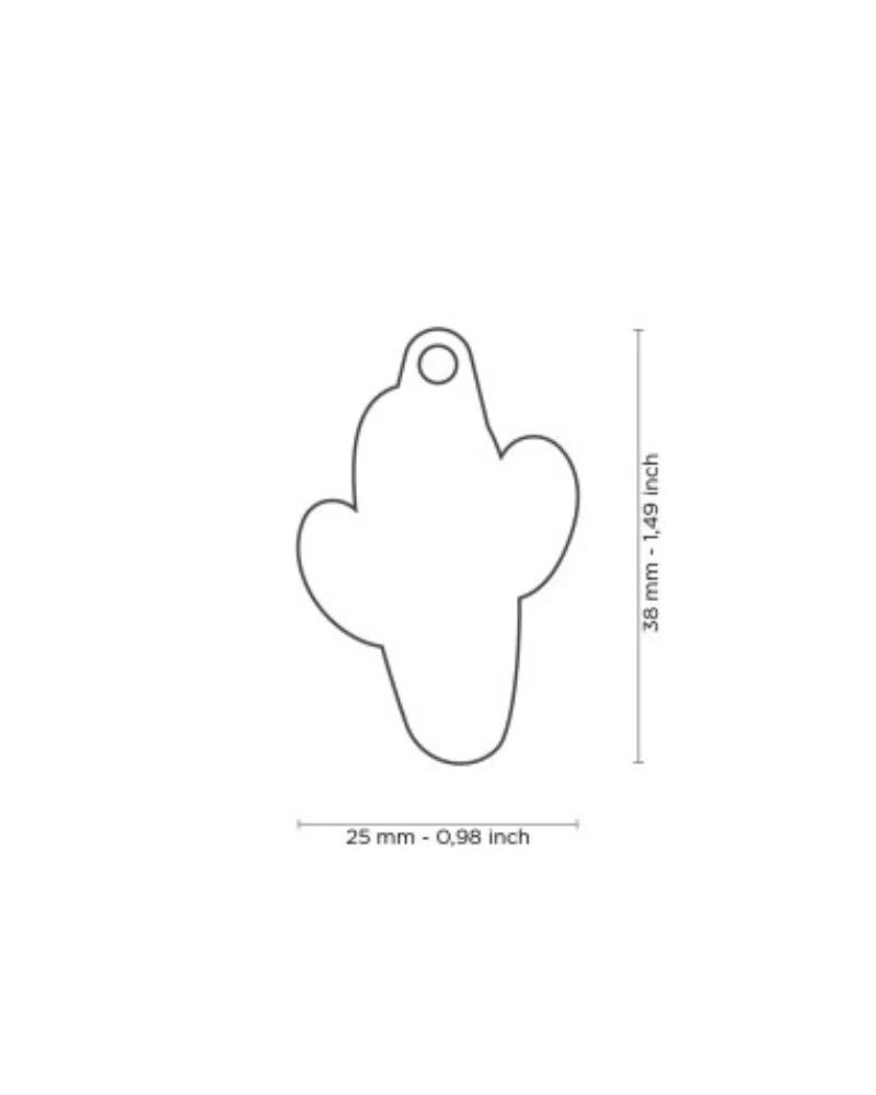 Cactus Dog Custom Pet ID Tag - Image 2