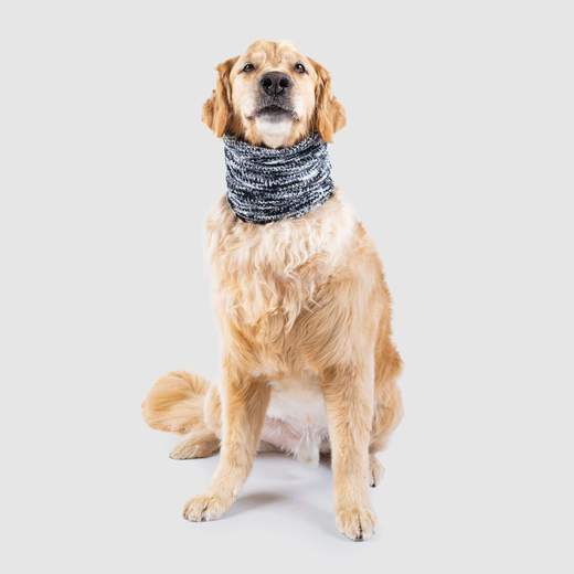 CANADA POOCH | Chenille Snood in Grey Mix - Image 3
