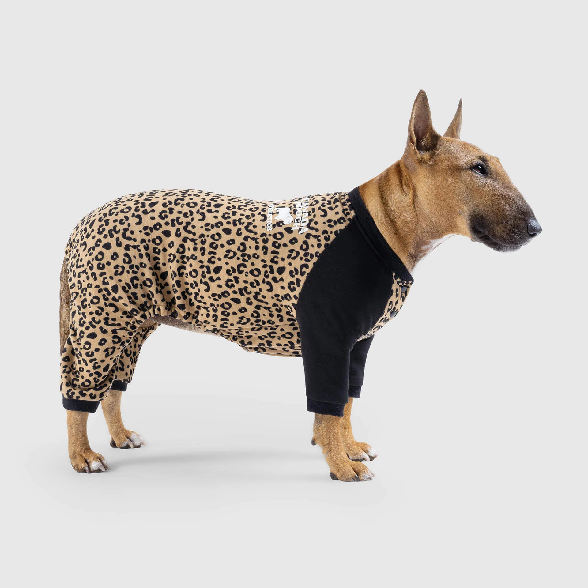 CANADA POOCH | Frosty Fleece Sweatsuit in Leopard - Image 2