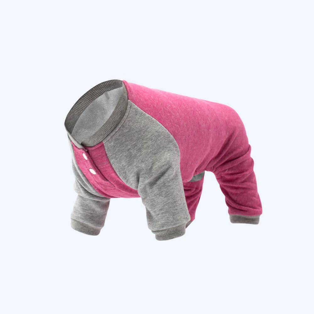 CANADA POOCH | Frosty Fleece Sweatsuit in Rasberry - Image 2