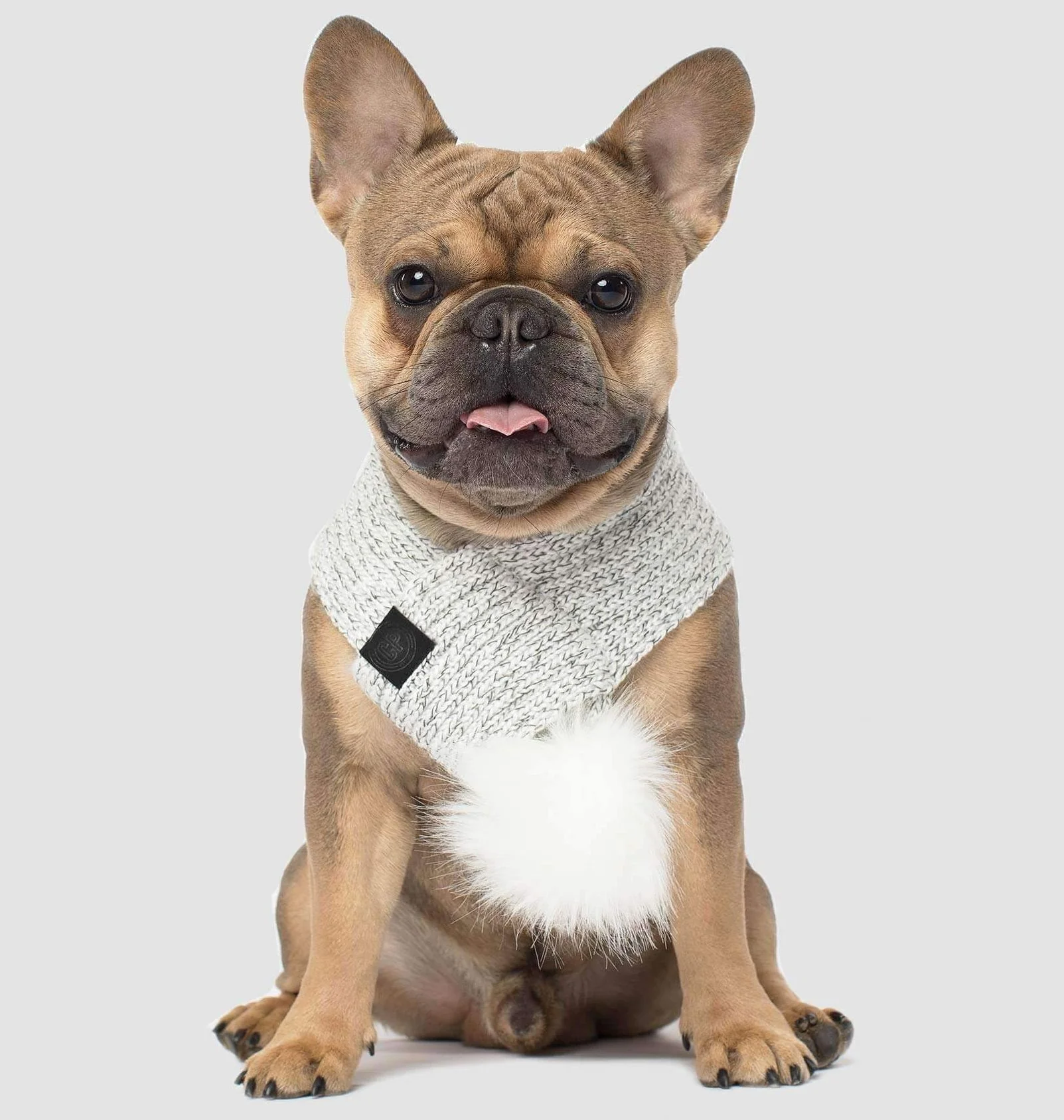 CANADA POOCH | Pom Pom Scarf in Snow Fox