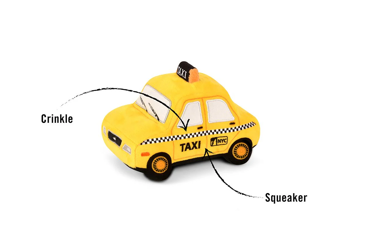Canine Commute Taxi Plush Crinkle + Squeaky Dog Toy - Image 4