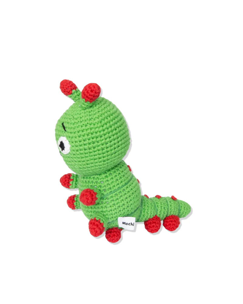 Carlos the Caterpillar Squeaky Knit Dog Toy - Image 3