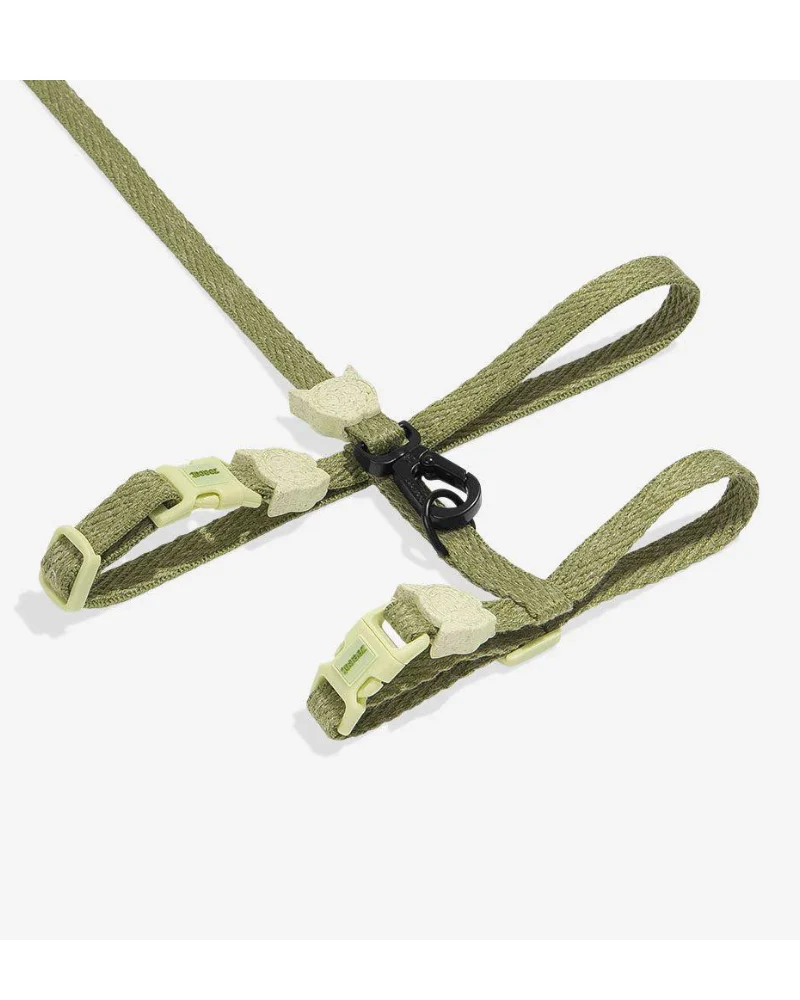 Cat Harness with Leash in Moss - Image 2