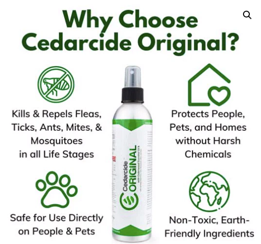 Cedarcide Original Natural Bug & Tick Spray - Image 2
