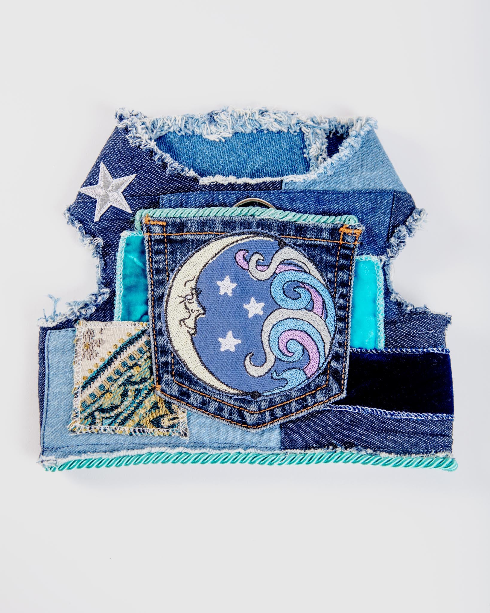Celestial Denim Harness Vest for Dogs (Made in the USA) (FINAL SALE)