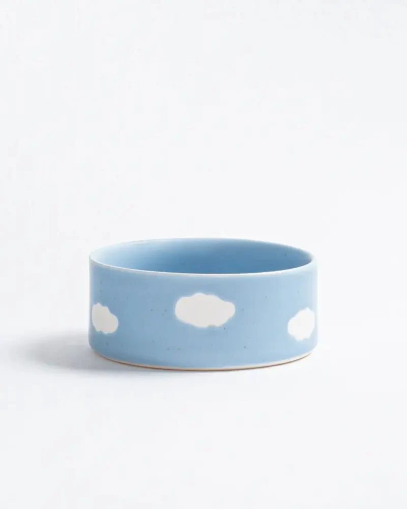 Ceramic Cloud Dog Bowl Set (Made in Portugal) - Image 3