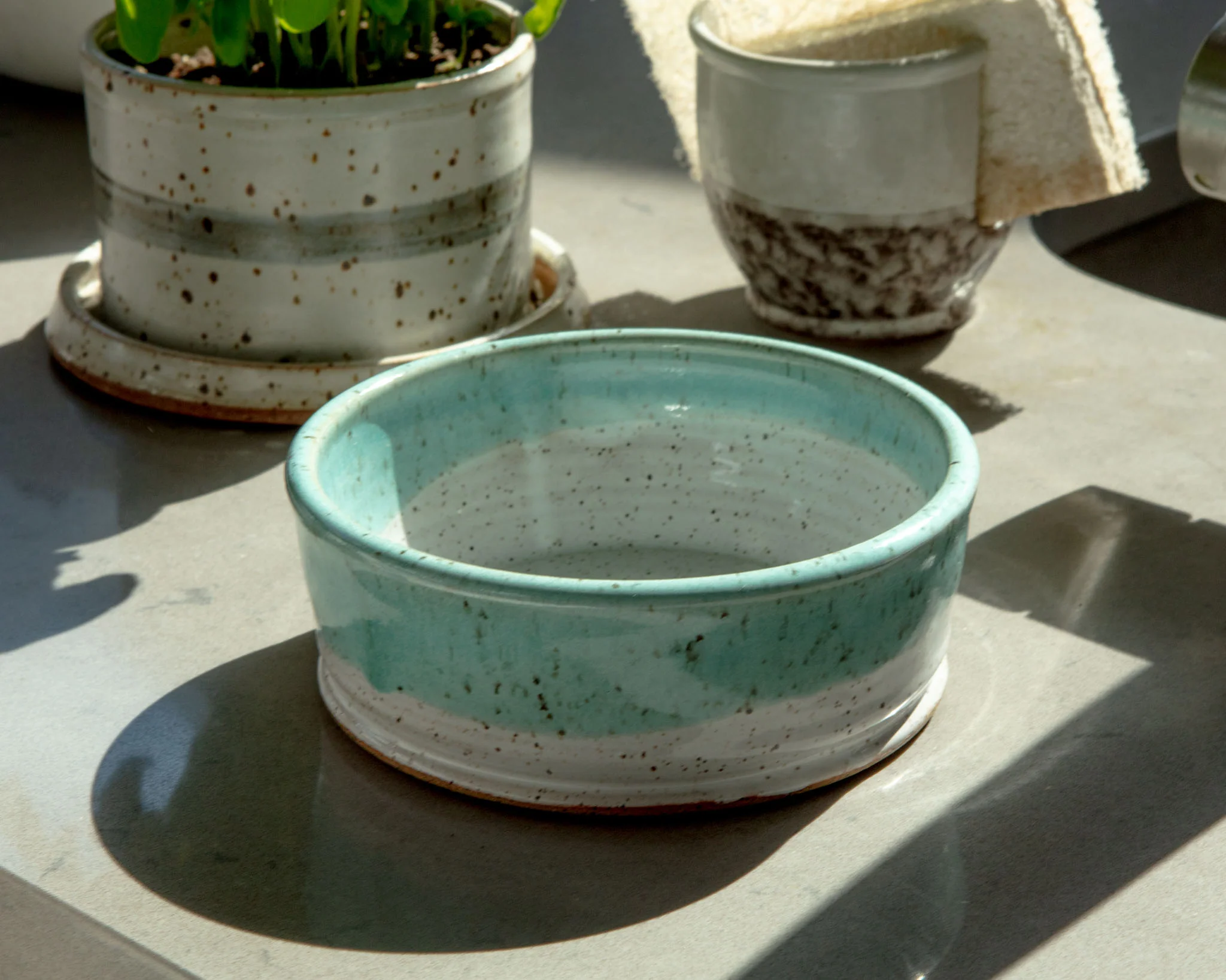 Ceramic Jade Dog Bowl (Made in the USA) (FINAL SALE) - Image 7